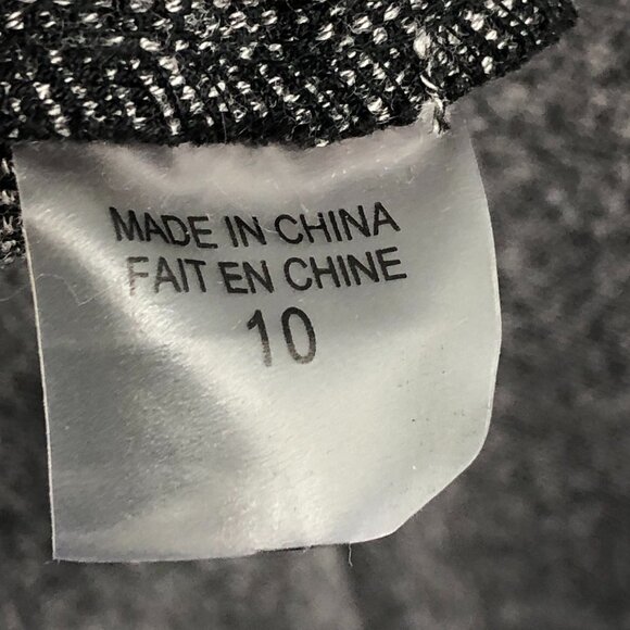 Tanjay Heathered Grey Embroidered Flared Midi Skirt size 10 - Picture 3 of 14